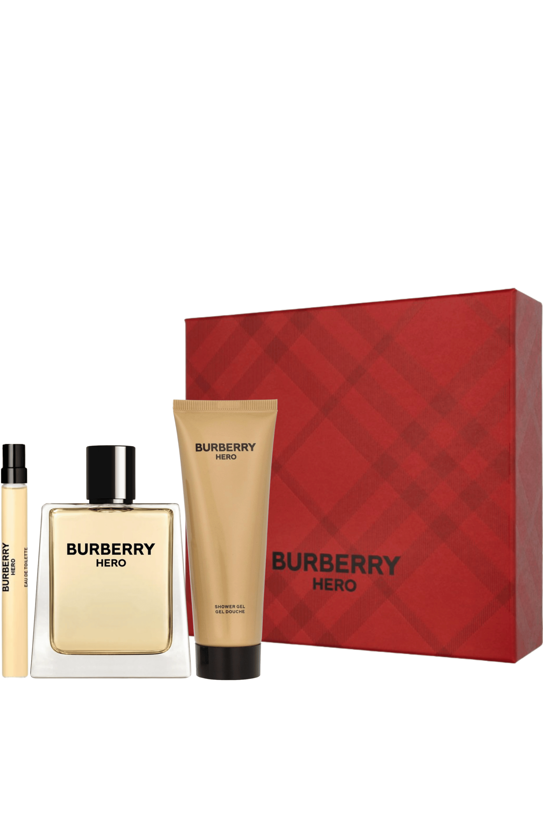 Burberry | Hero Eau De Toilette 3pc Gift Set – REBL Burberry | Hero Eau De Toilette 3pc Gift Set – REBL