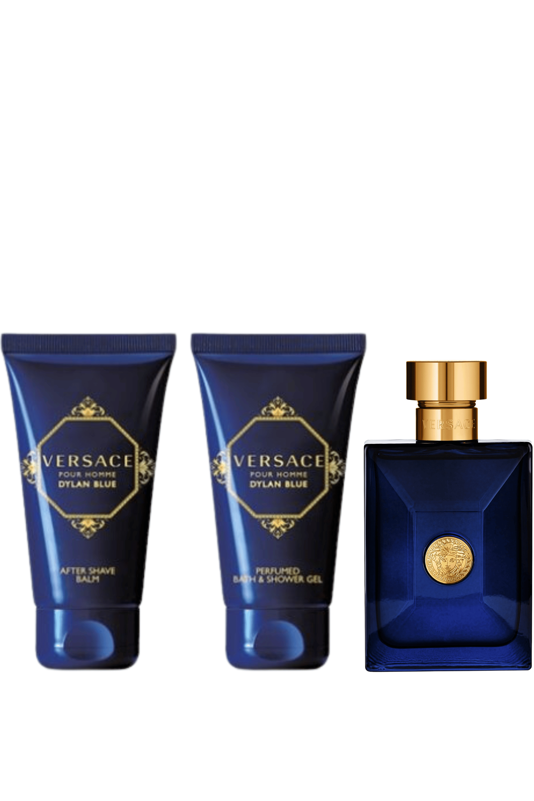 VERSACE DYLAN BLUE MEN 3PC SET store COLOGNE EDT SPRAY 3.4 OZ + .34 + SHOWER GEL 5.0