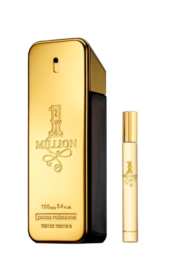 Paco Rabanne 1 Million EDT Spray - Notes of Leather, Amber and Tangerine  for Rebellious Men