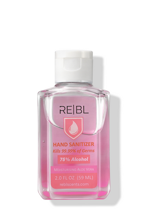 REBL Hand Sanitizer (3 Pack + Hanger) | Moisturizing Aloe Vera