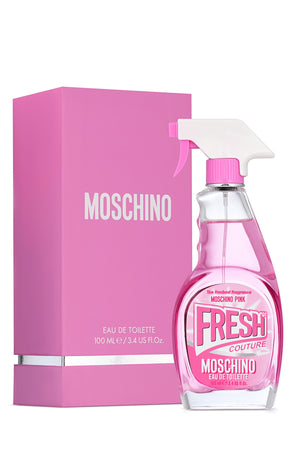 Moschino Fresh Couture Gift Set 100ml Eau Du Toilette EDT + 100ml Body  Lotion + 100ml Shower Gel + Cardholder For her | Perfumes of London