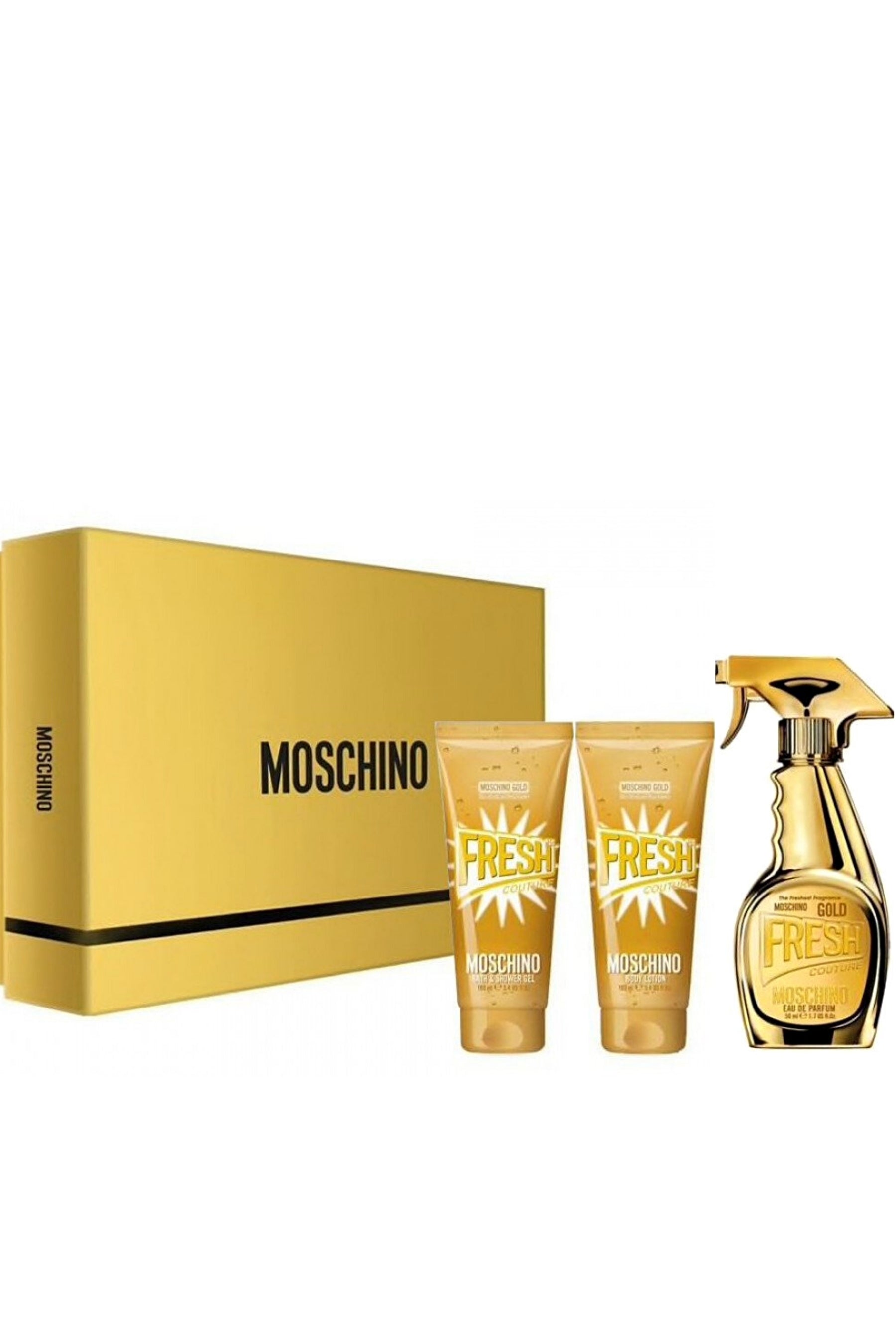 Moschino fresh gold set on sale