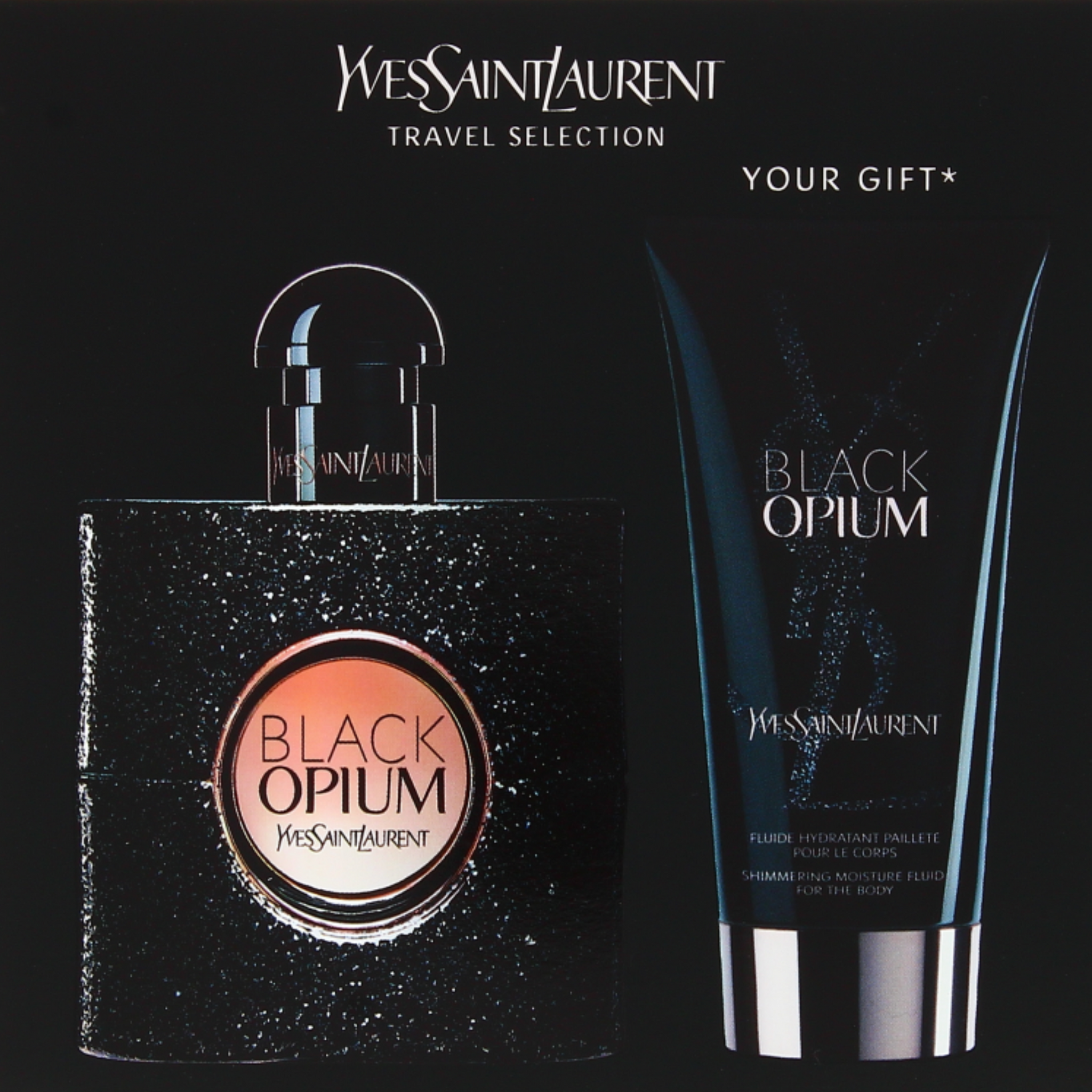 YSL Yves Saint Laurent Black Opium 2 Piece Gift Set Eau de